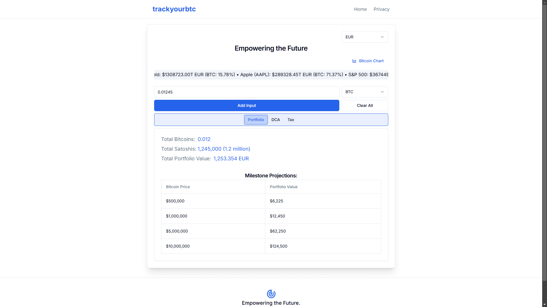 Bitcoin Calculator